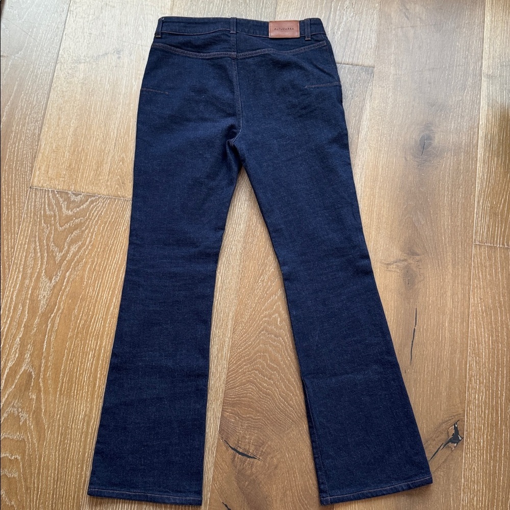 Altuzarra Dark Wash Wide Leg Jeans High Rise Designer Denim Size 28 - Picture 3 of 4